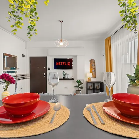 Apartment Sky Terrace 1br With Balcony Near Bulevardul Unirii Bucharest